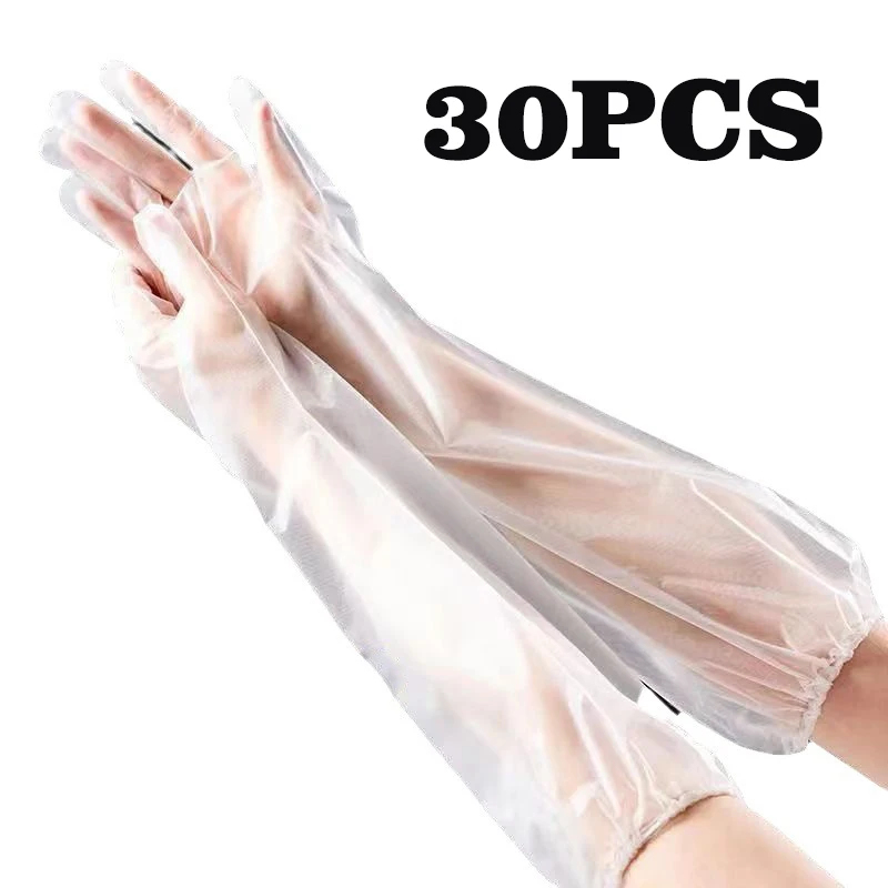 30PCS Disposable Arm Guard Glo - Rubber Glove Cleaning review and price